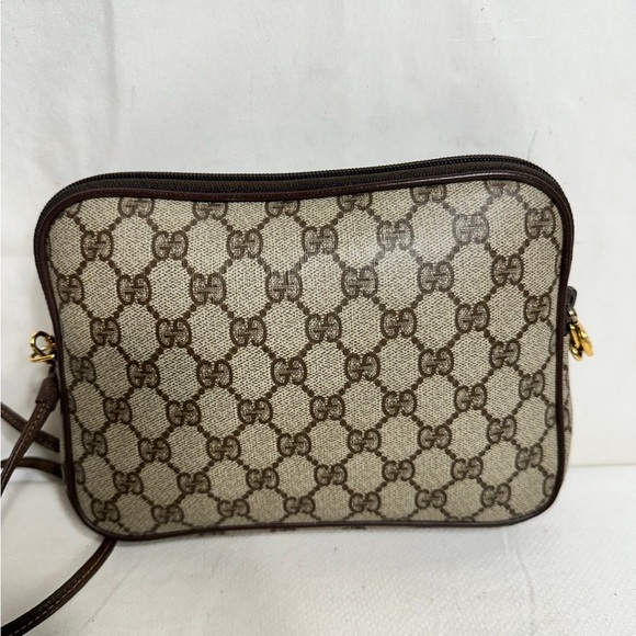 Authentic Vintage  Gucci Crossbody Bag Brown PVC
Pre-Owned - Picture 7 of 9